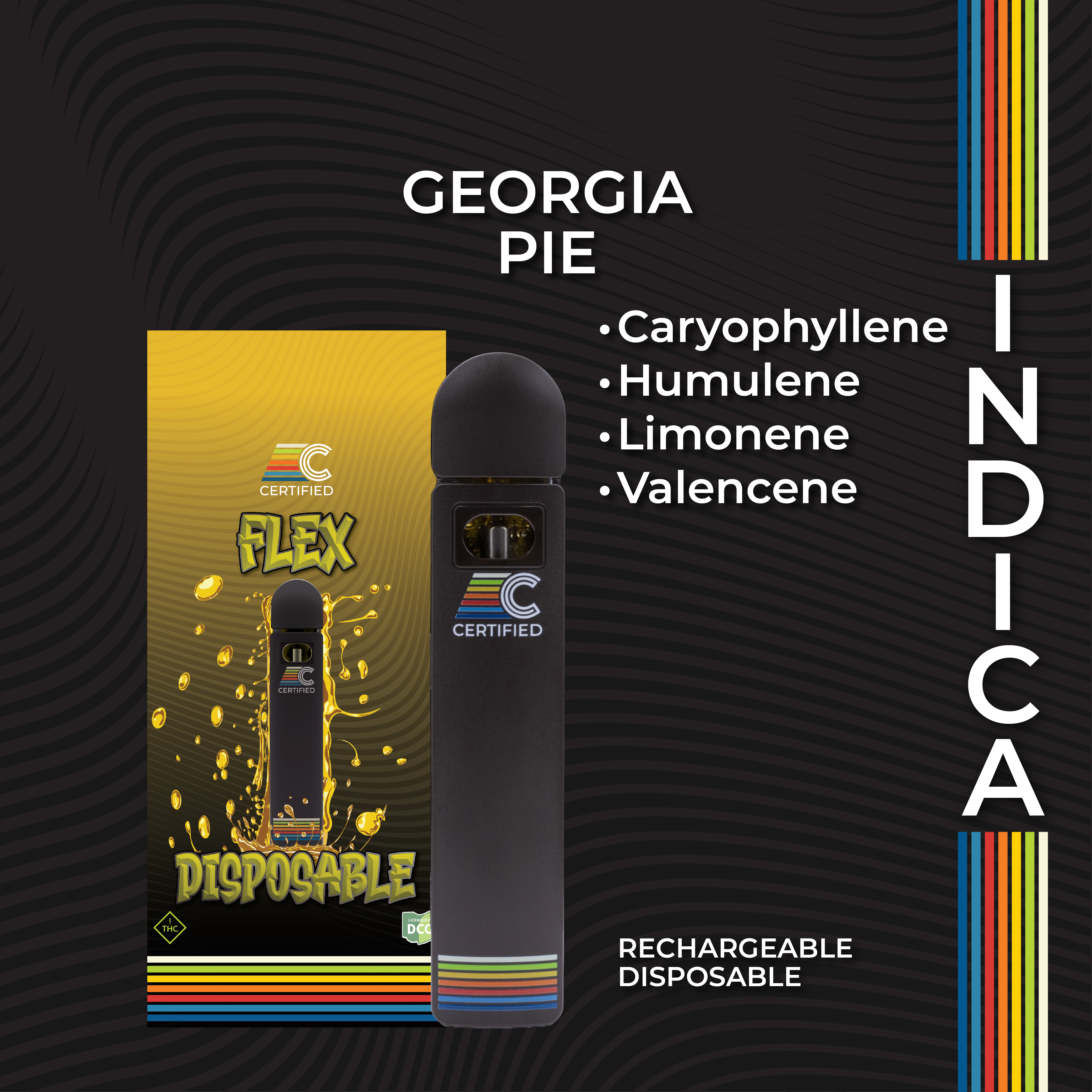 Photograph of product: Georgia Pie | Disposable | Flex | 1g