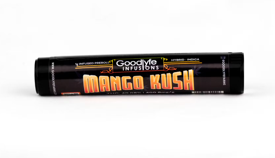 Photograph of product: Goodlyfe / Infused Pre-Roll / / Mango Kush