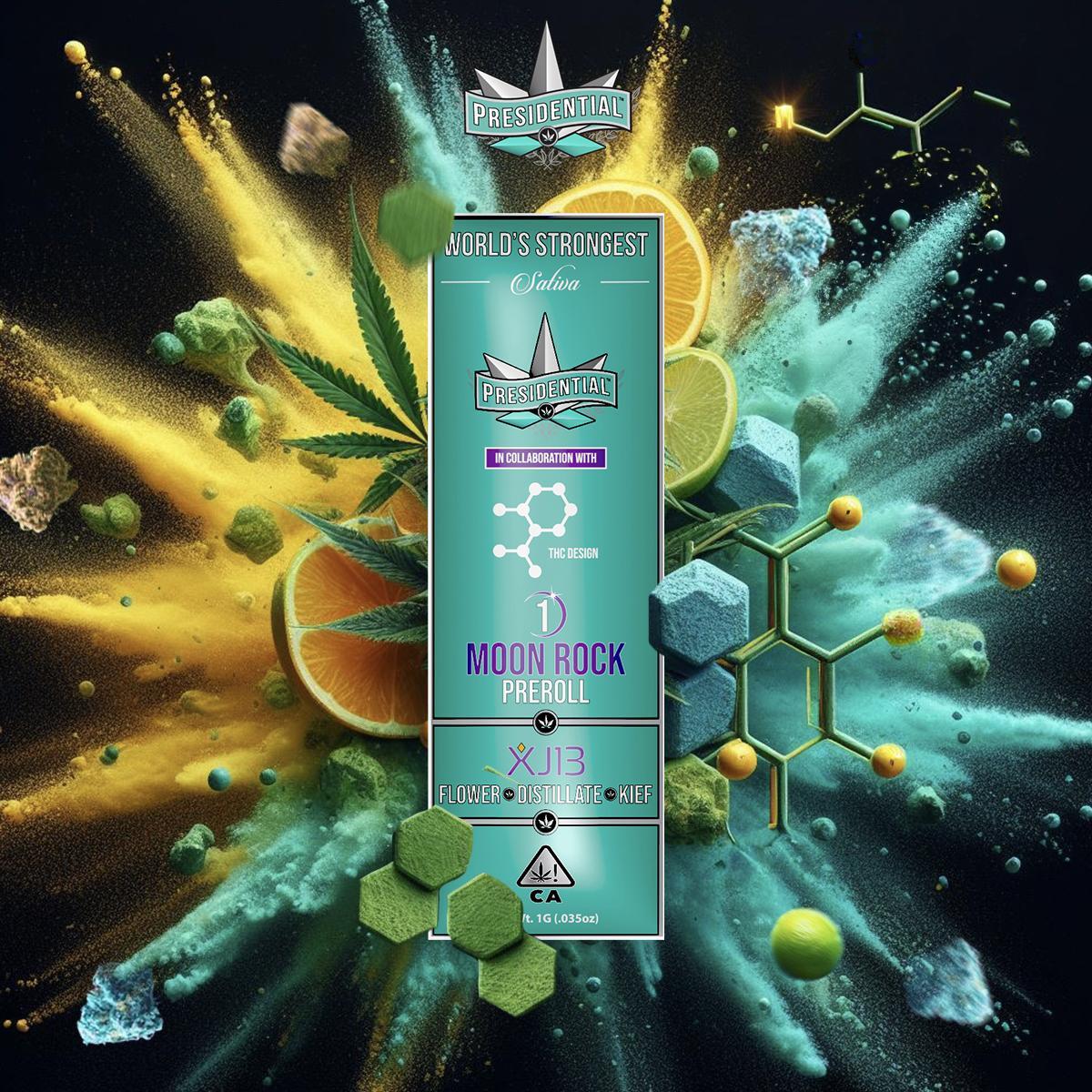 Photograph of product: Presidential Moon Rock Live Risen Pre-Roll XJ13 (I)