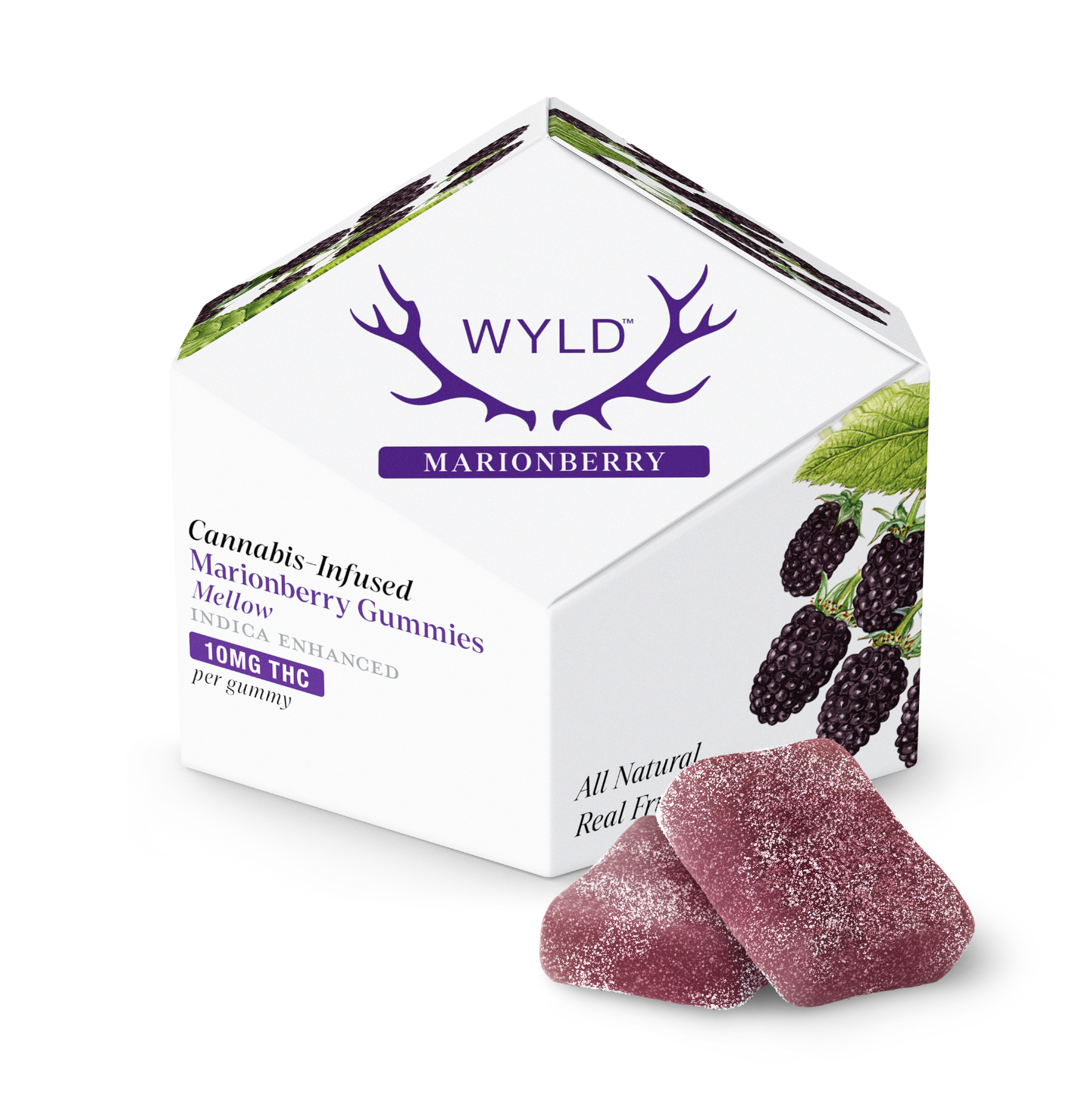 Photograph of product: Wyld - Marionberry - 100mg Oui'd 10pc Gummies