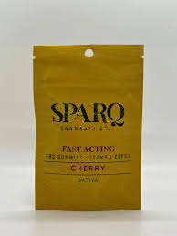 Photograph of product: Cherry  Fast Acting  Gummy | 100 mg | Sparq