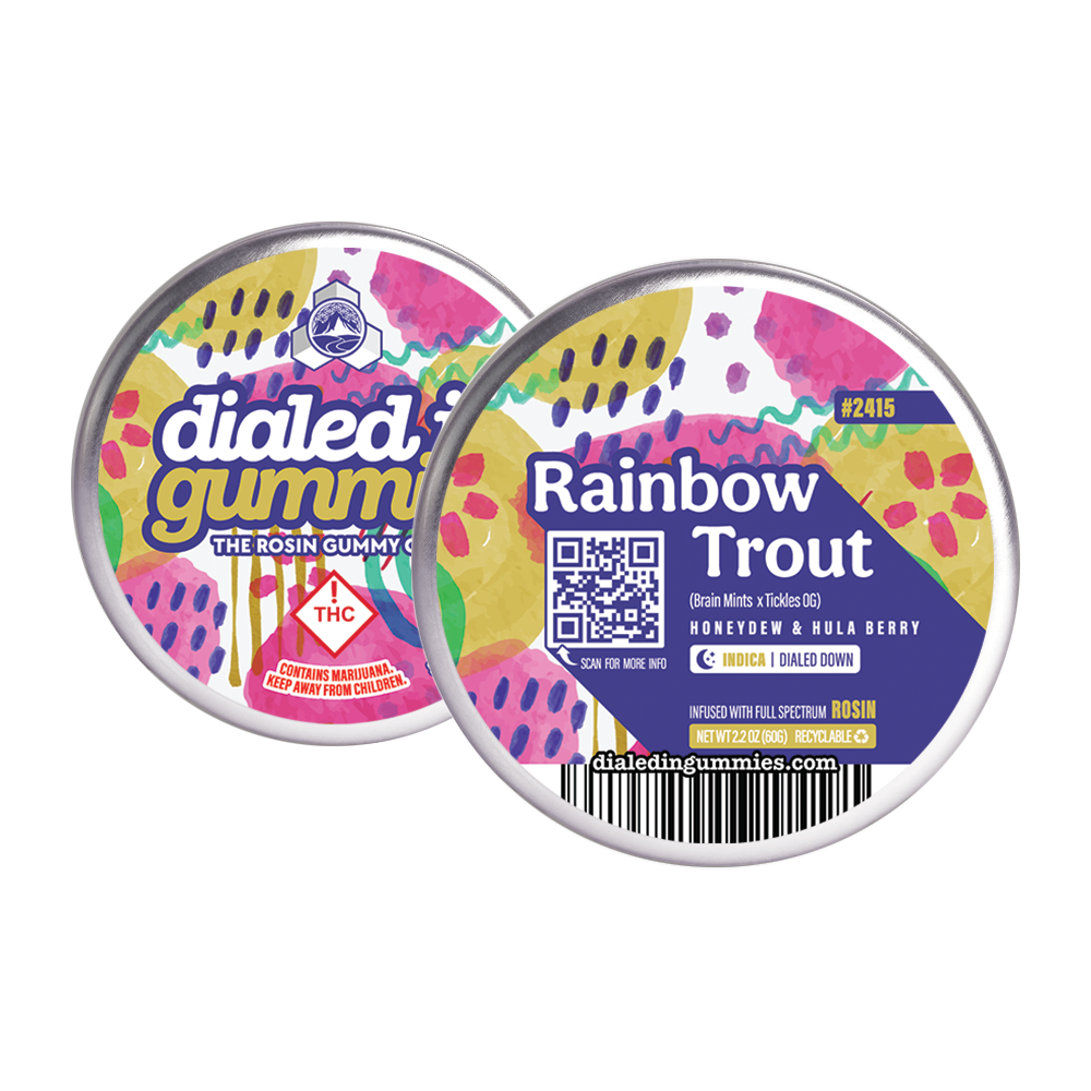 Photograph of product: Dialed-In - (I) - Rainbow Trout Gummies - Batch 2415