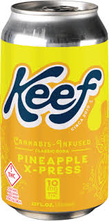Photograph of product: Pineapple X-Press 100mg Soda - Keef