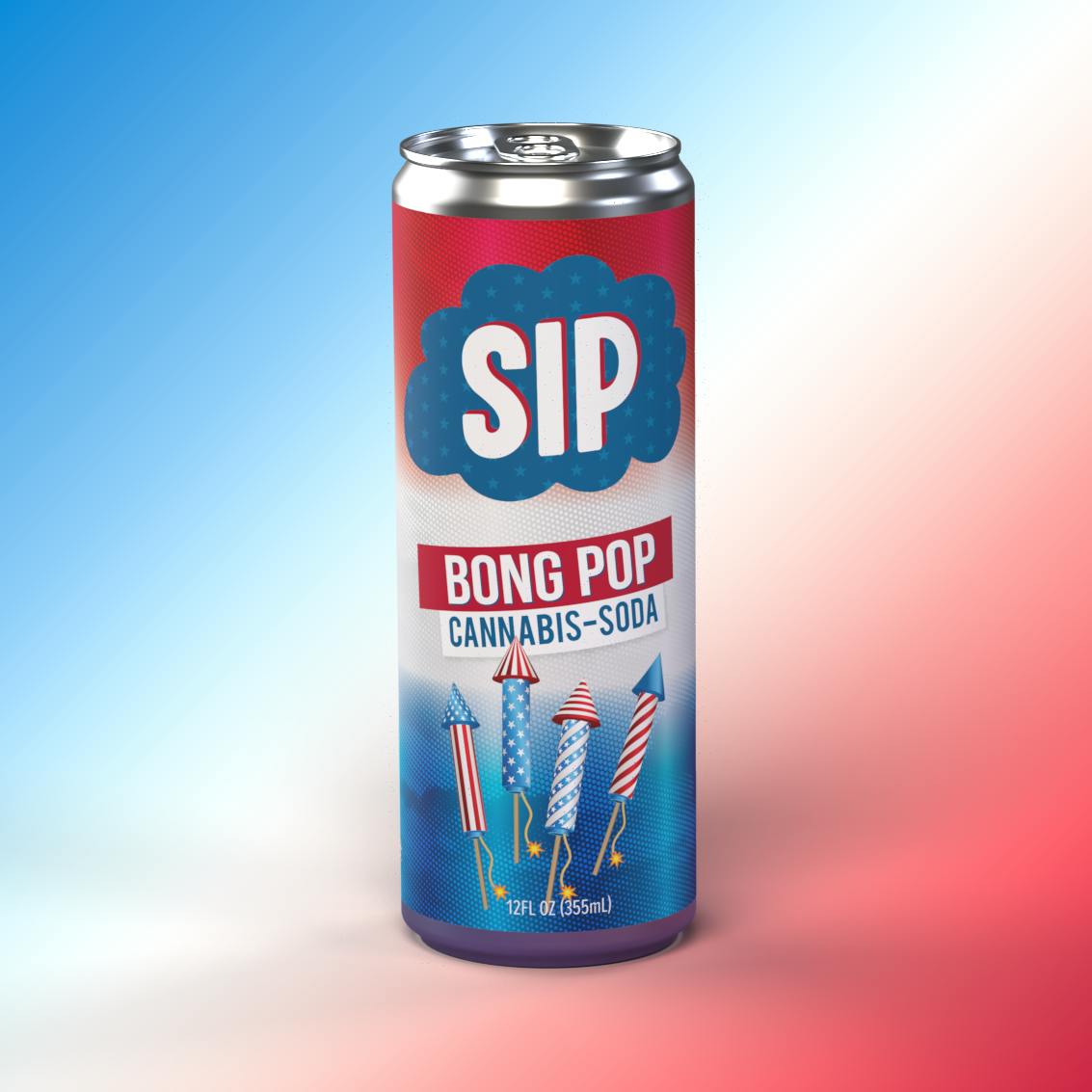 Photograph of product: Bong Pop 12oz | Soda | 5mg