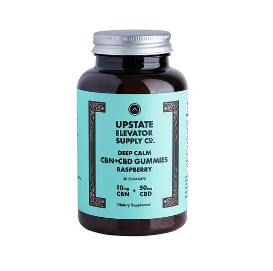 Photograph of product: UESC | Deep Calm Raspberry Gummies CBN & CBD | 60mg x 30ct