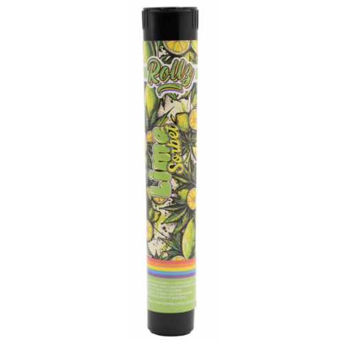 Photograph of product: Rollz Lime Sorbet Terpene Infused Pre-Roll 1g