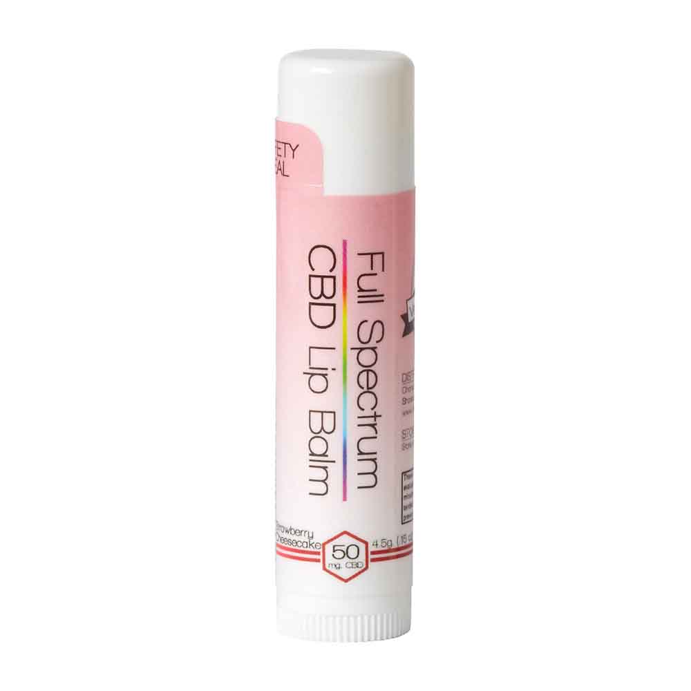 Photograph of product: Vermont Pure CBD | Strawberry Cheesecake CBD Lip Balm | 50mg