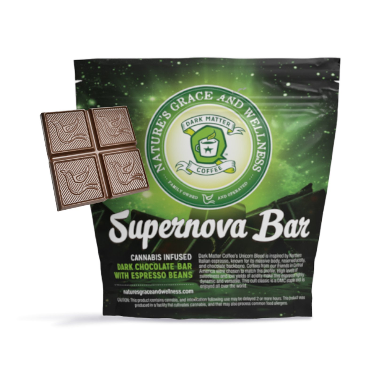 Photograph of product: NGW Supernova (S) Chocolate 25mg 4pk