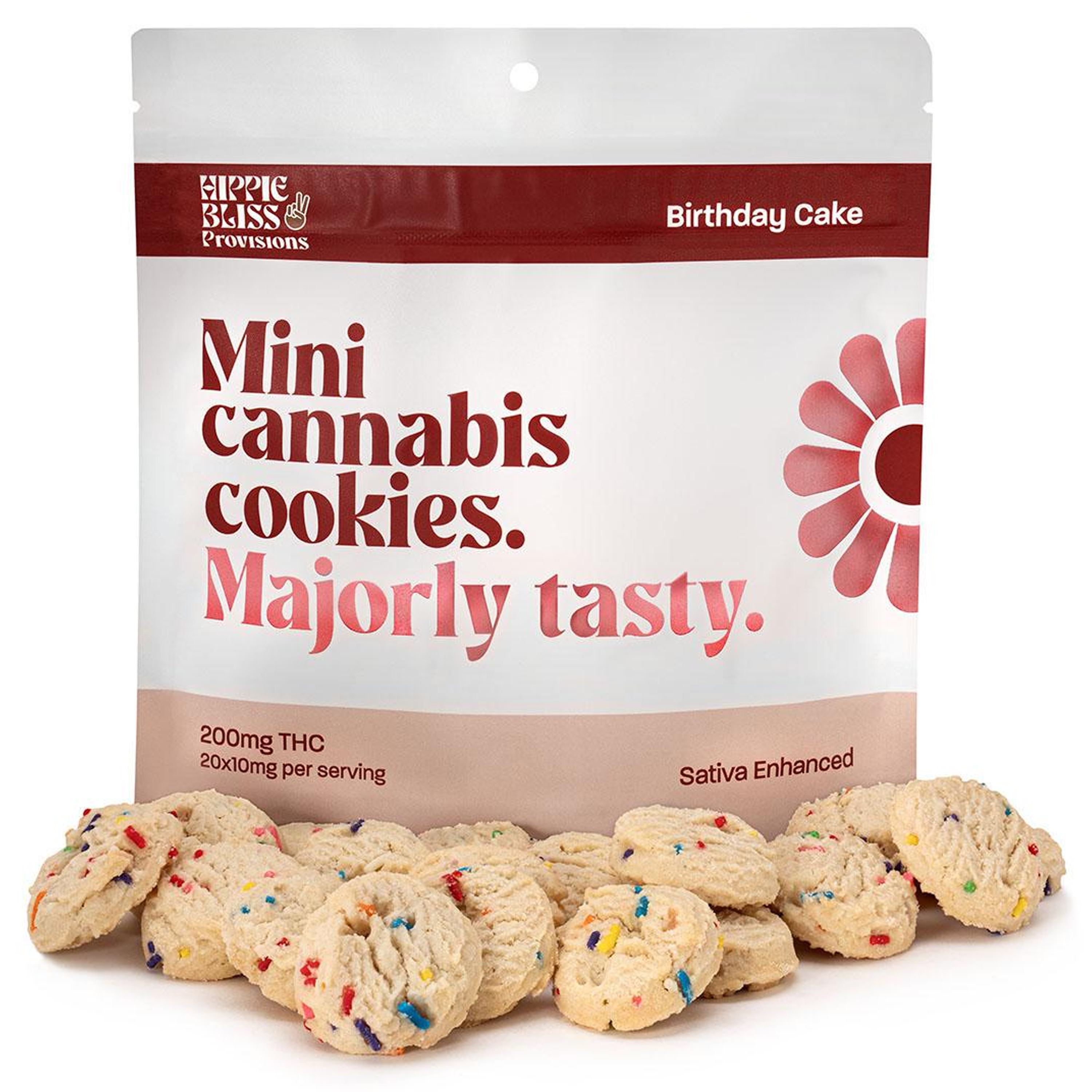 Photograph of product: Hippie Bliss - Birthday Cake Cookies - 200mg