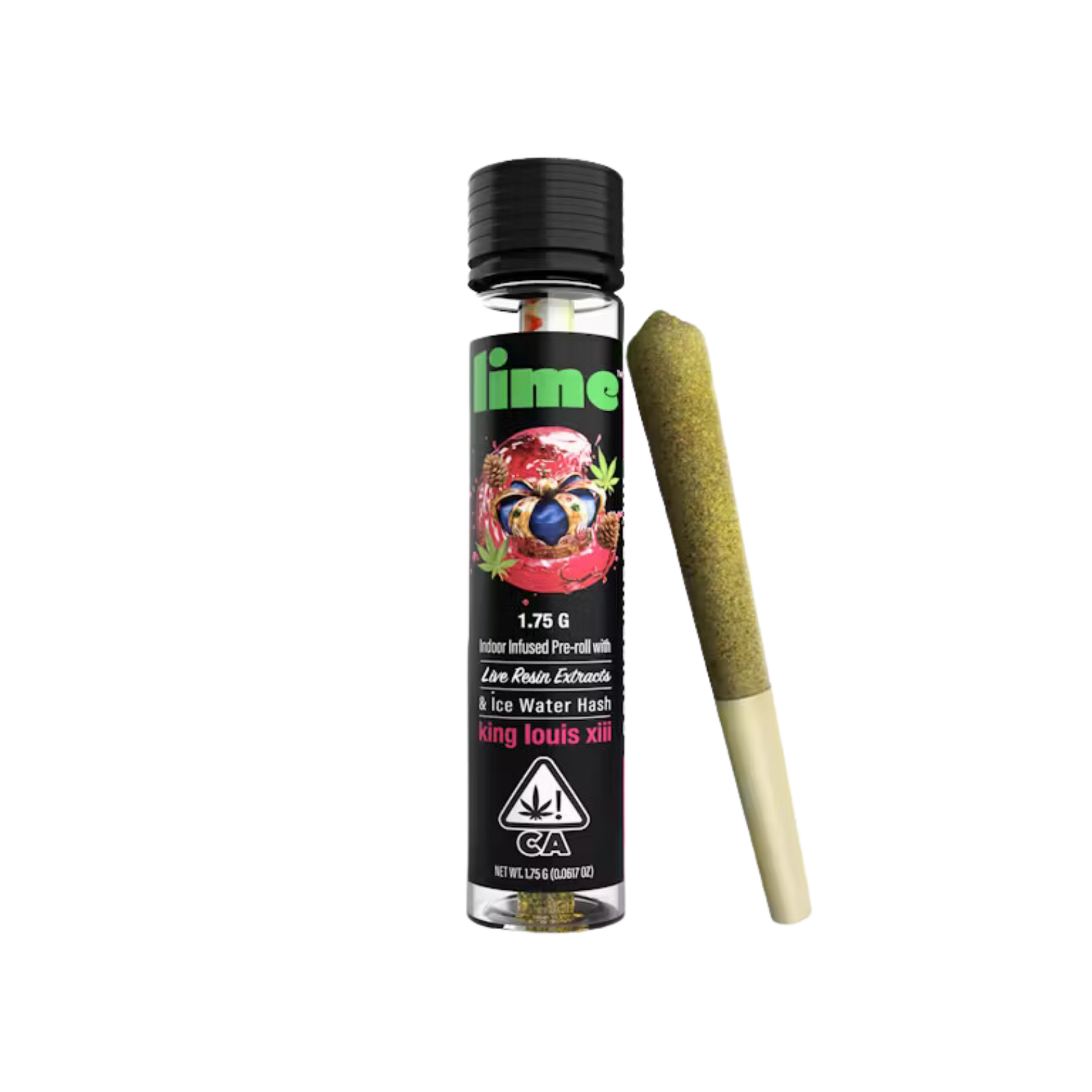 Photograph of product: KING LOUIS XIII LIVE RESIN & ICE WATER au chocolat INFUSED PREROLL