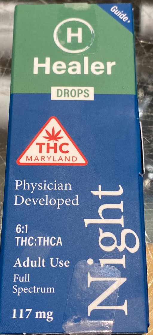 Photograph of product: Healer Night TH-oui Tincture 100mg