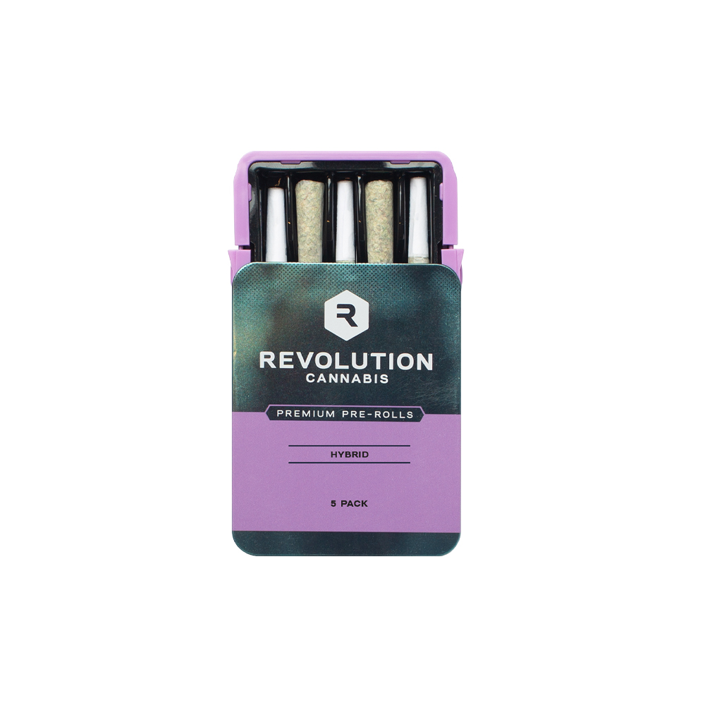 Photograph of product: Revolution - Pre-Rolls Indiana Bubblegum 5pk - 2.5g
