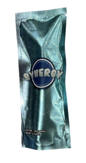 Photograph of product: Synergy- 1g Preroll- Blue Gushers