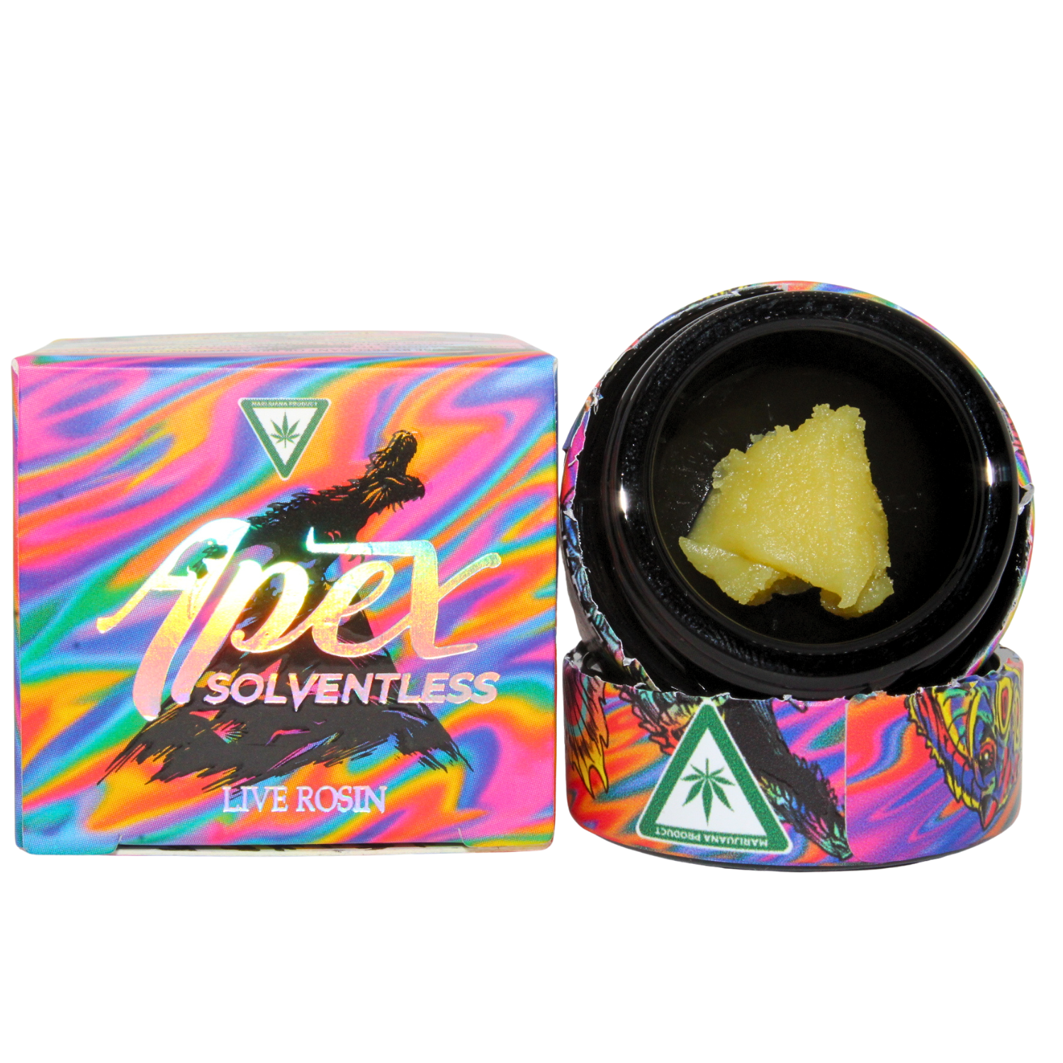 Photograph of product: APEX SOLVENTLESS GRAPE GUAVA TIER 1 LIVE ROSIN 73U-199U REC