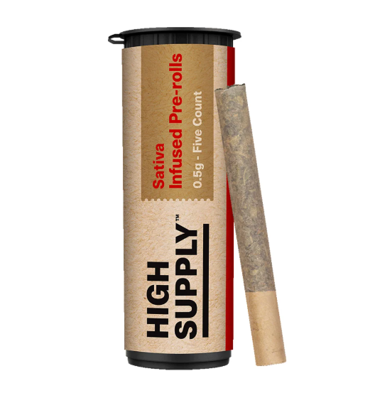 Photograph of product: Infused Pre-roll Pack - High Supply - Humboldt Fog (S) - 2.5g (5pk)