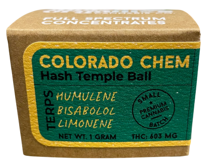 Photograph of Product: Colorado Chem Hash Temple Ball - Concentrate (1.0g)