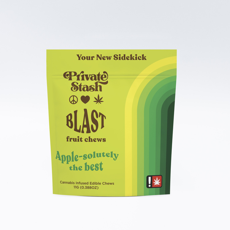 Photograph of product: Private Stash 100mg Apple-solutely the Best Fruit Chew