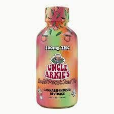 Photograph of product: UNCLE ARNIES | SWEET PEACH ICED TEA | 100MG