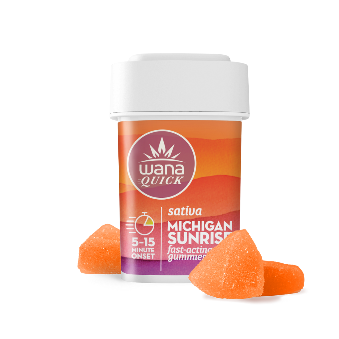 Photograph of product: Wana Quick | Michigan Sunrise Gummies 10x20mg | 200mg