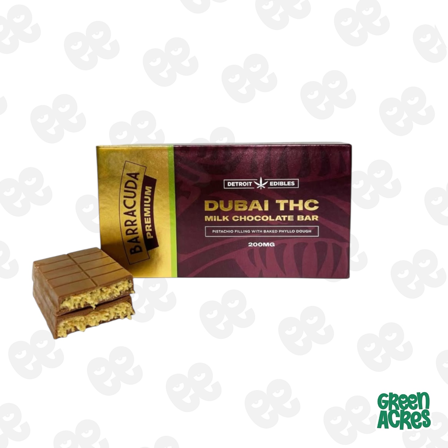 Photograph of product: Barracuda: Milk Chocolate Dubai 200MG Bar