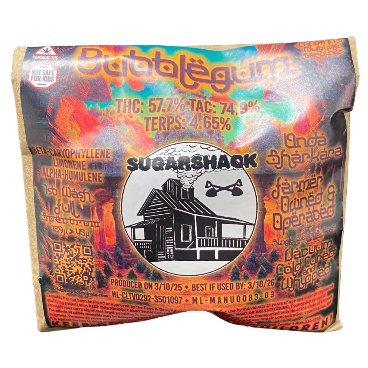 Photograph of product: Sugarshack Melts - Whipped Cold Cure Bubble au chocolat - Bubblegum