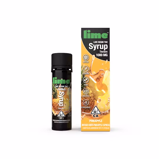 Photograph of product: Pineapple [S] Live Resin TH-oui Syrup Tincture | Lime