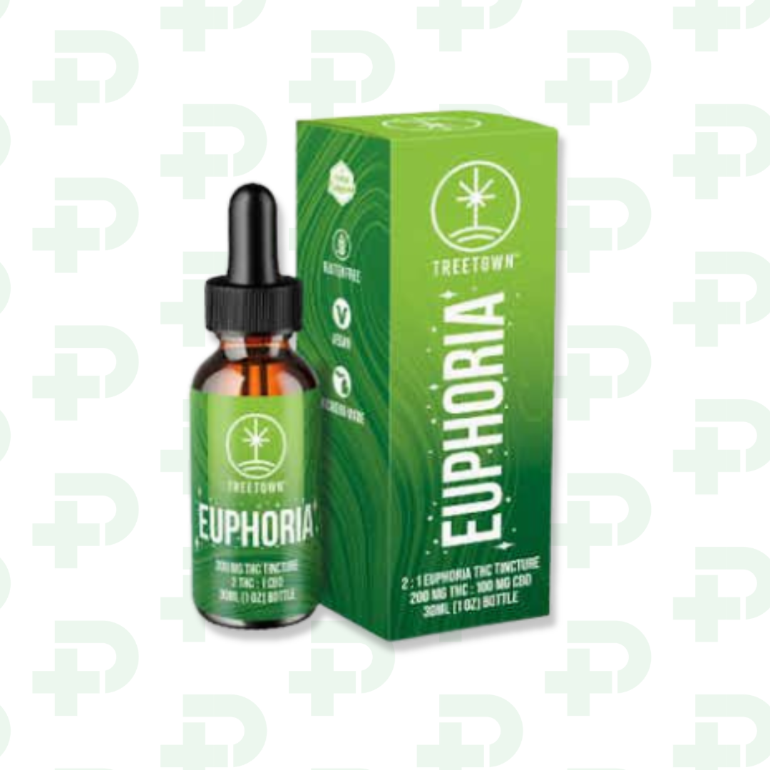 Photograph of product: Treetown Tincture - Euphoria 200mg TH-oui 100mg CBD