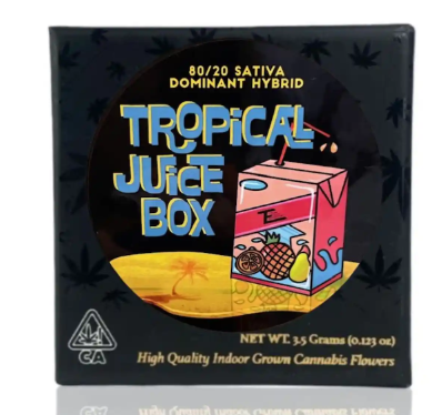Photograph of product: TEG Tropical Juice Box Oui'd Hybrid Flower 3.5g