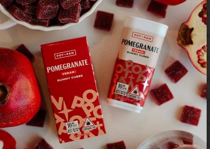 Photograph of product: VEGAN POMEGRANATE GUMMIES | 20PCS | 10MG