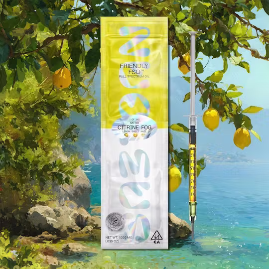 Photograph of product: Friendly Brand Friendly Brand | Citrine Fog - Sativa - 1g Live NURESIN Applicator