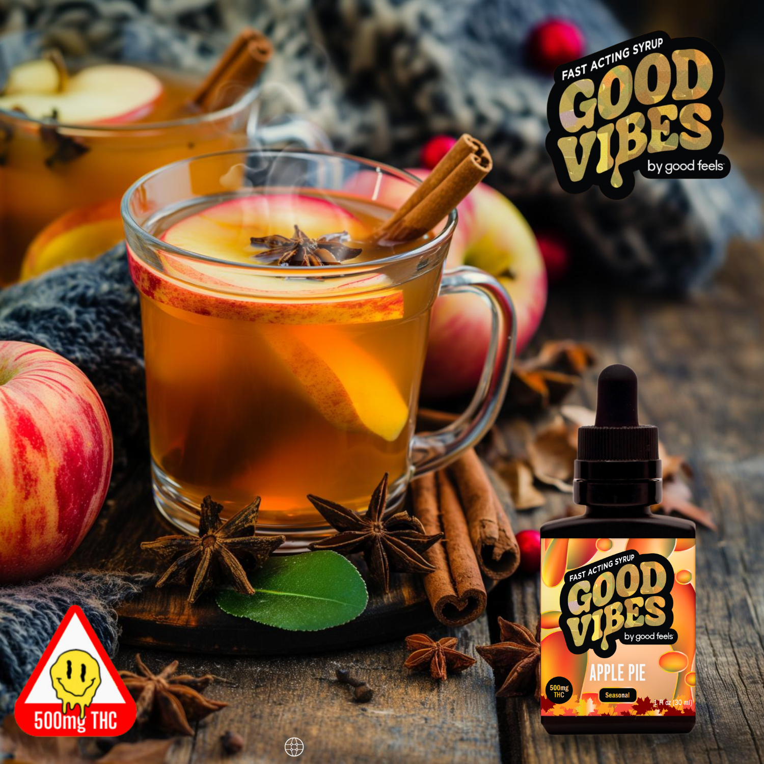 Photograph of product: Apple Pie | 500 mg | Good Vibes