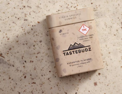 Photograph of product: Tastebudz Assorted Flavors Rosin Gummies 100mg {Hybrid}
