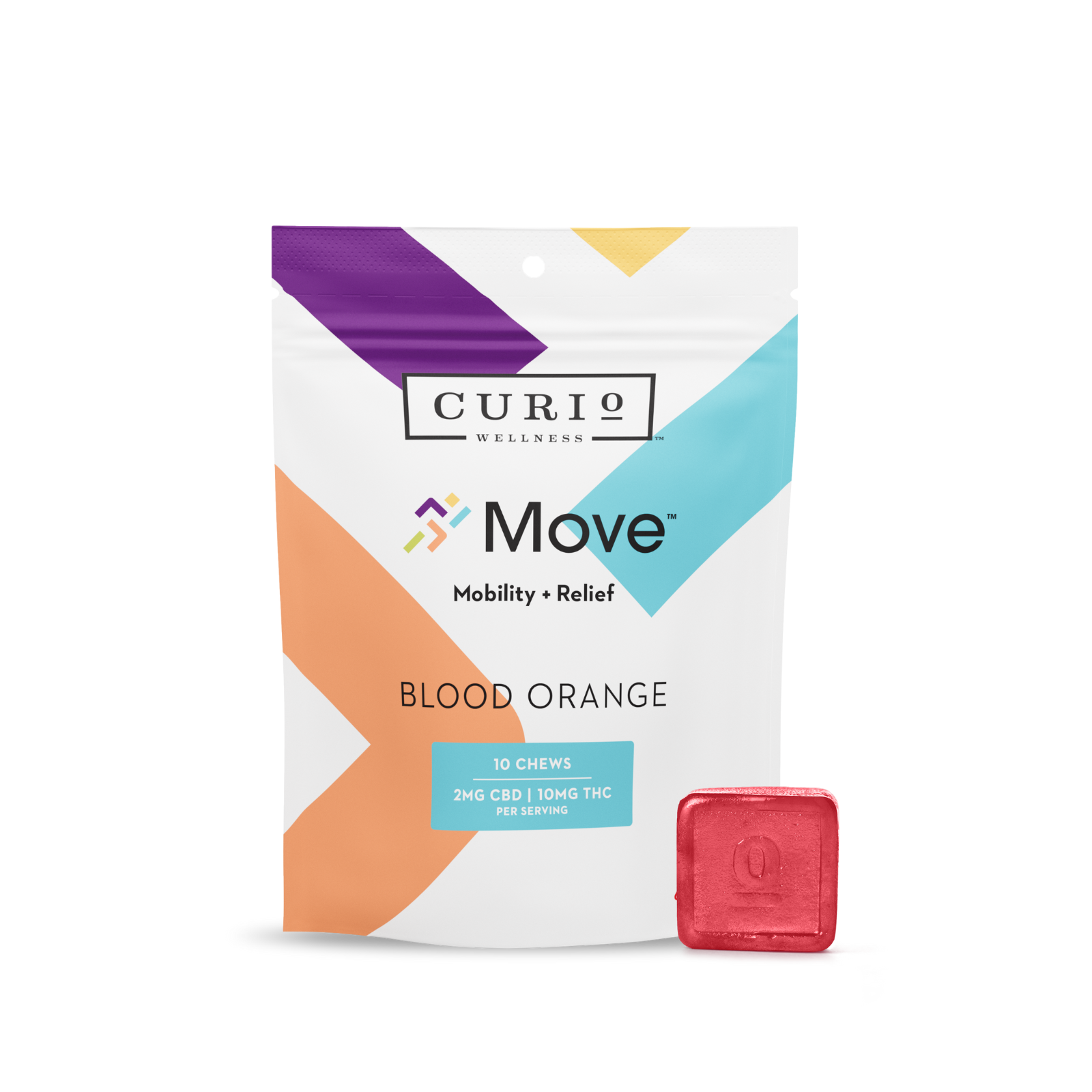 Photograph of Product: Blood Orange 2:10 (CBD:THC) Chews - 100mg