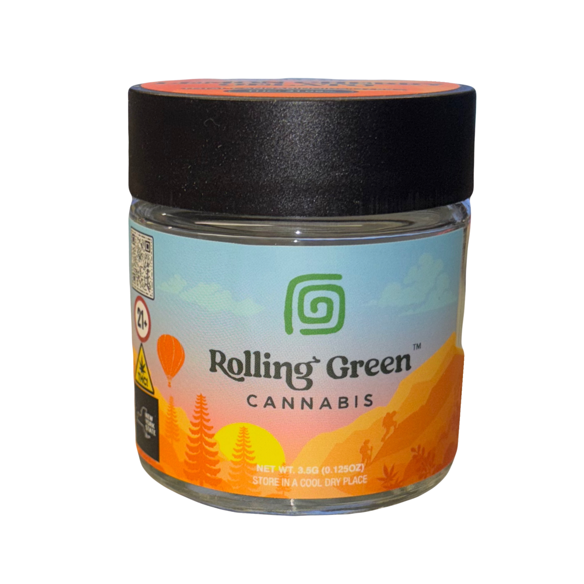 Photograph of product: Rolling Green - Jealousy - Flower - 3.5g