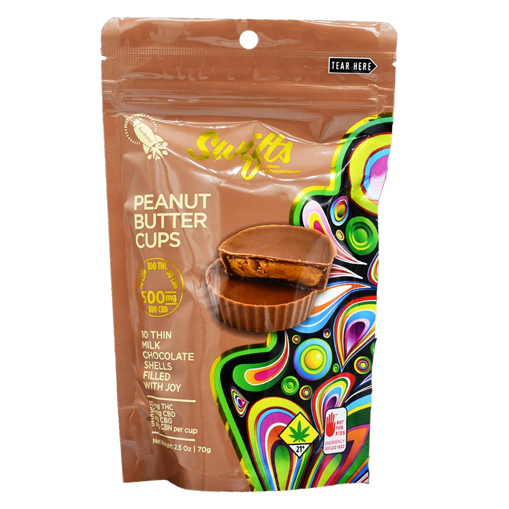 Photograph of product: Milk Chocolate Peanut Butter Cups Max 2:6:1:1 TH-oui/CBD/CBN/CBG Edible (Swifts)