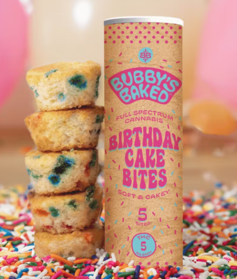 Photograph of product: Birthday Cake | 25mg | Bites