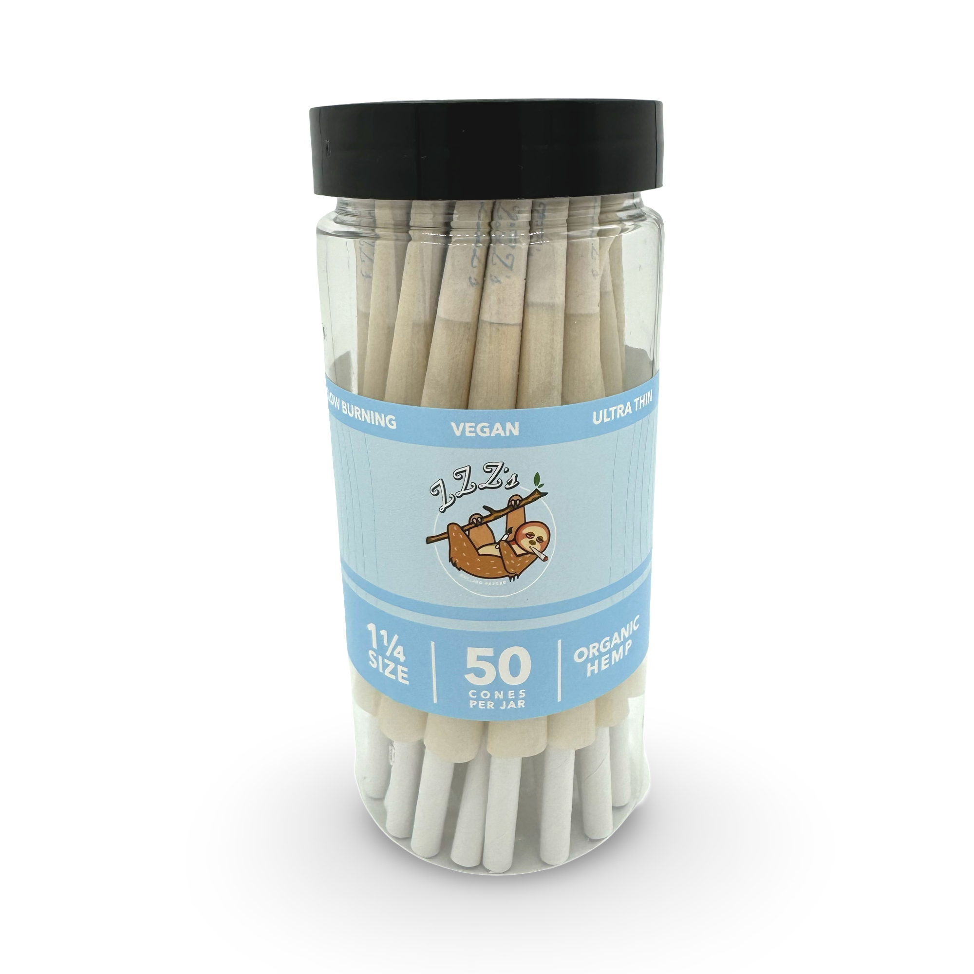 Photograph of product: Zzz's Collective   50 Count Jar   1 1/4 Cones