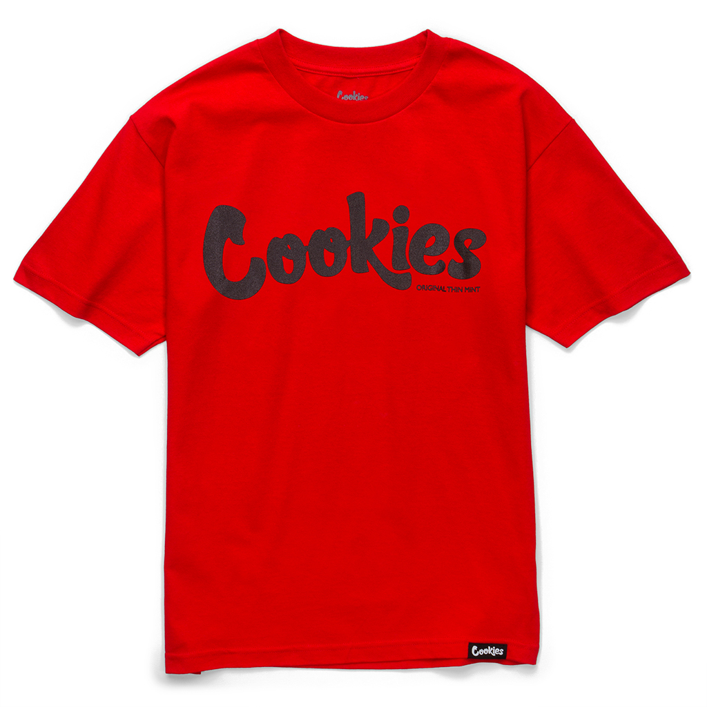 Photograph of product: Cookies: Original Tee | Red with Black Print
