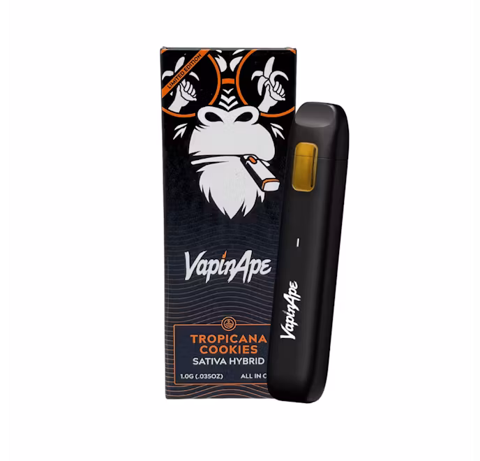 Photograph of product: Vapin' Ape | Disposable | Sour Tangie | 1g