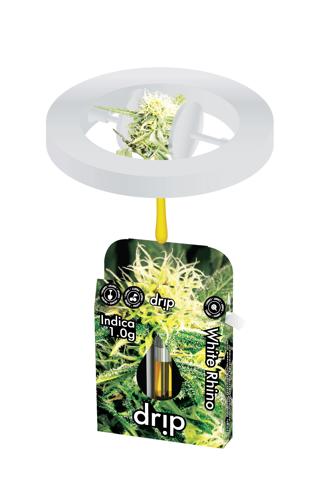 Photograph of product: Drip 1g Cartridge - White Rhino (Oui'd)