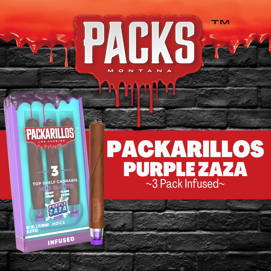 Photograph of product: Infused Packarillos (3 Pack) | Purple Zaza