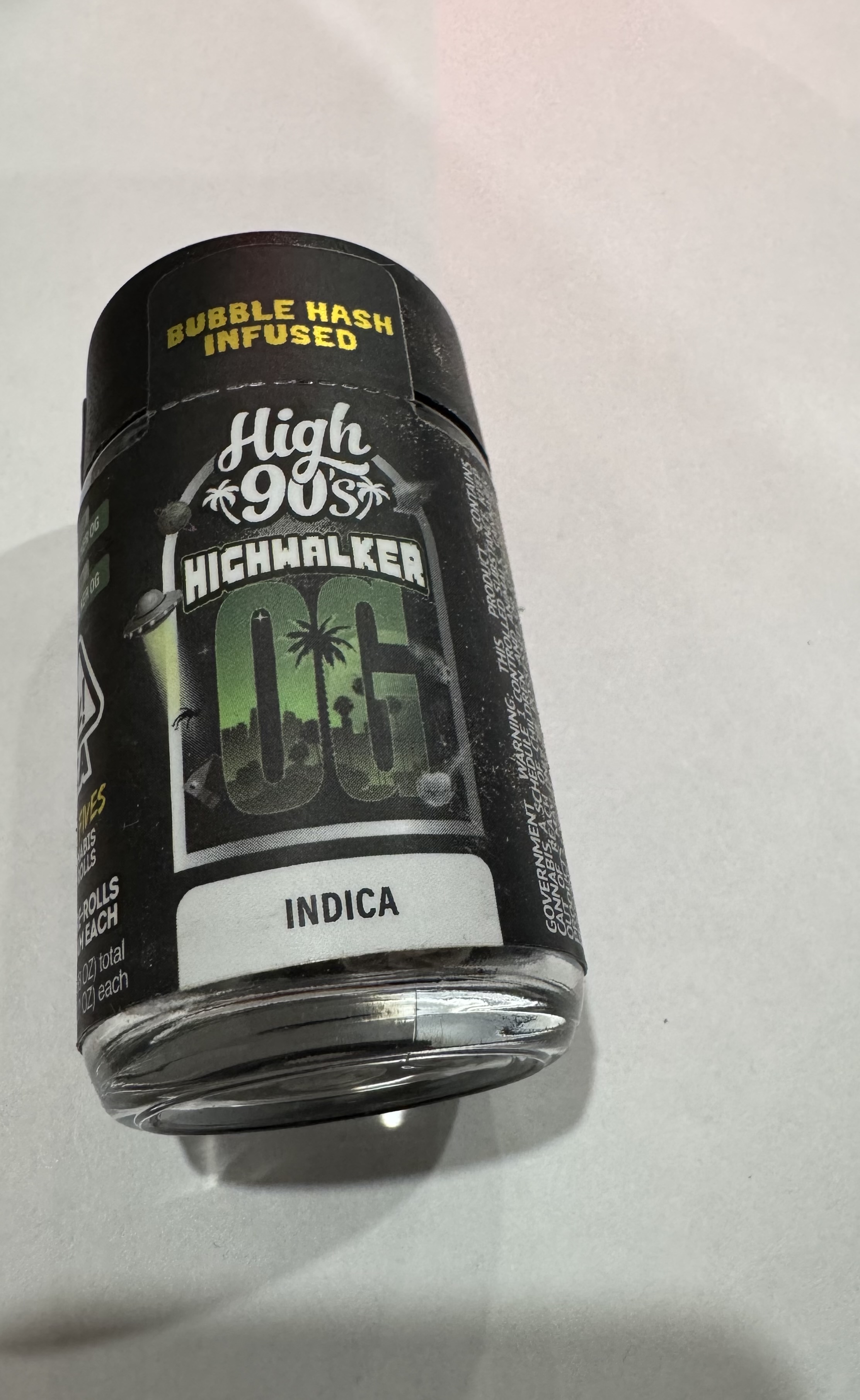 Photograph of product: HIGHWALKER OG 2.5 G 5 PACK INFUSED PREROLL - 2.5 G