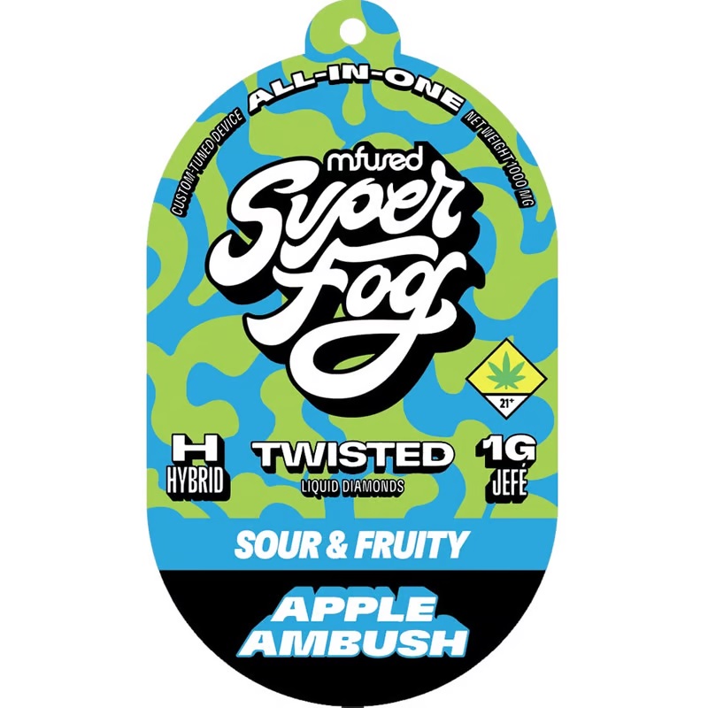 Photograph of product: Apple Ambush Twisted Melted Diamonds Disposable Vape