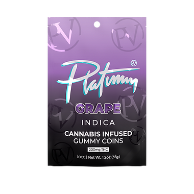 Photograph of product: Platinum Vape - Grape Gummies 200mg