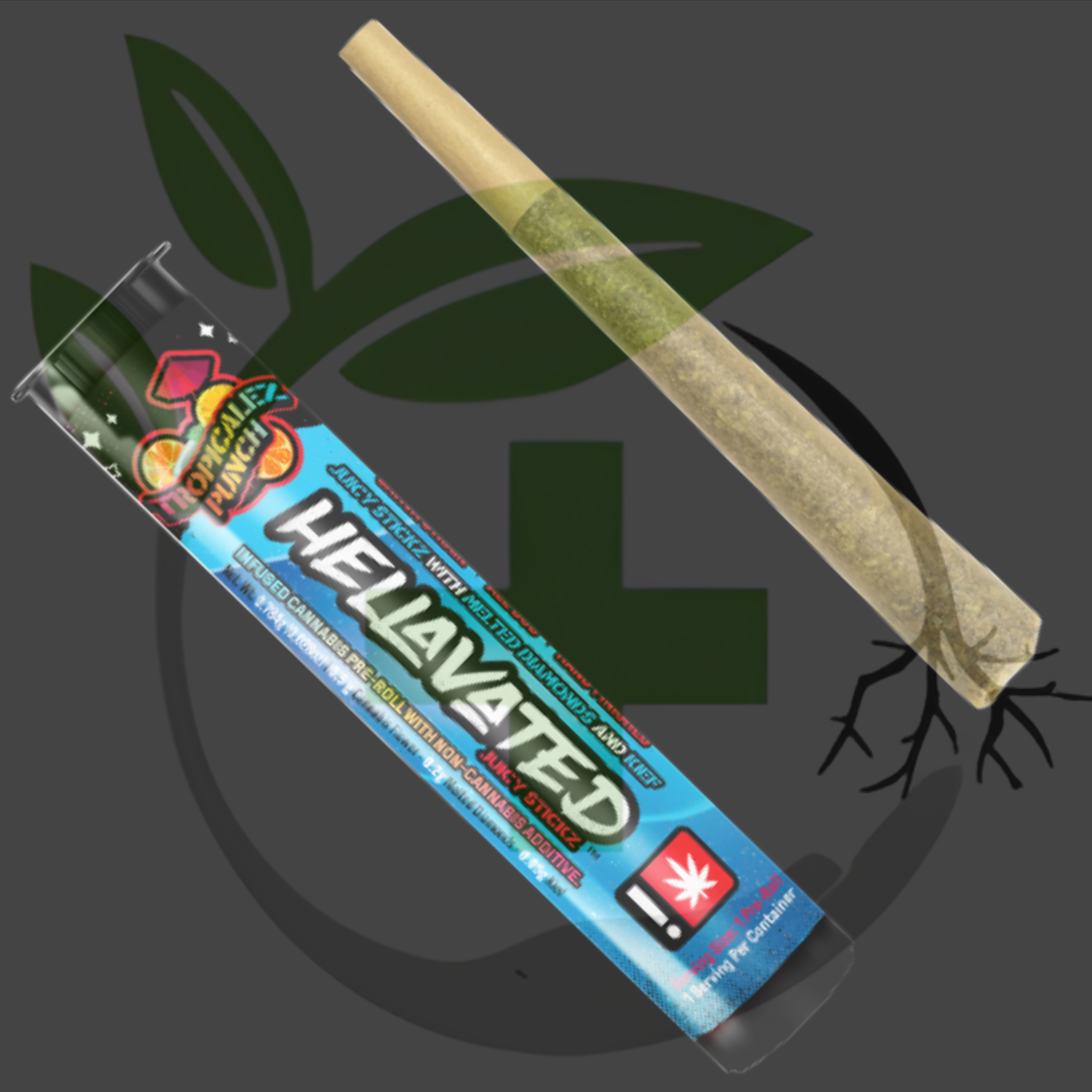 Photograph of product: Infused - TF - Hellavated - .75g Juicy Stickz - Tropicalez Punch