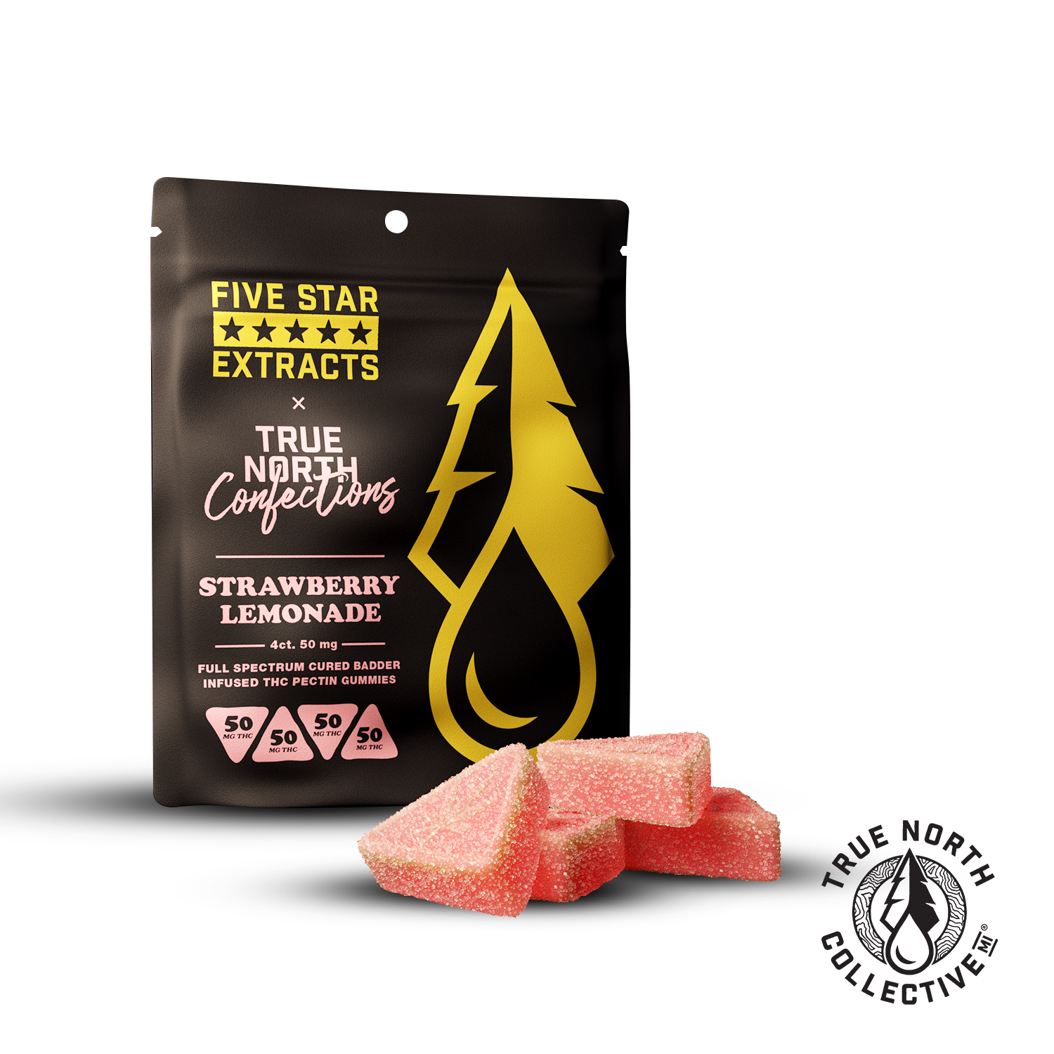 Photograph of product: Strawberry Lemonade Full Spectrum Cured Badder Gummies - 200mg