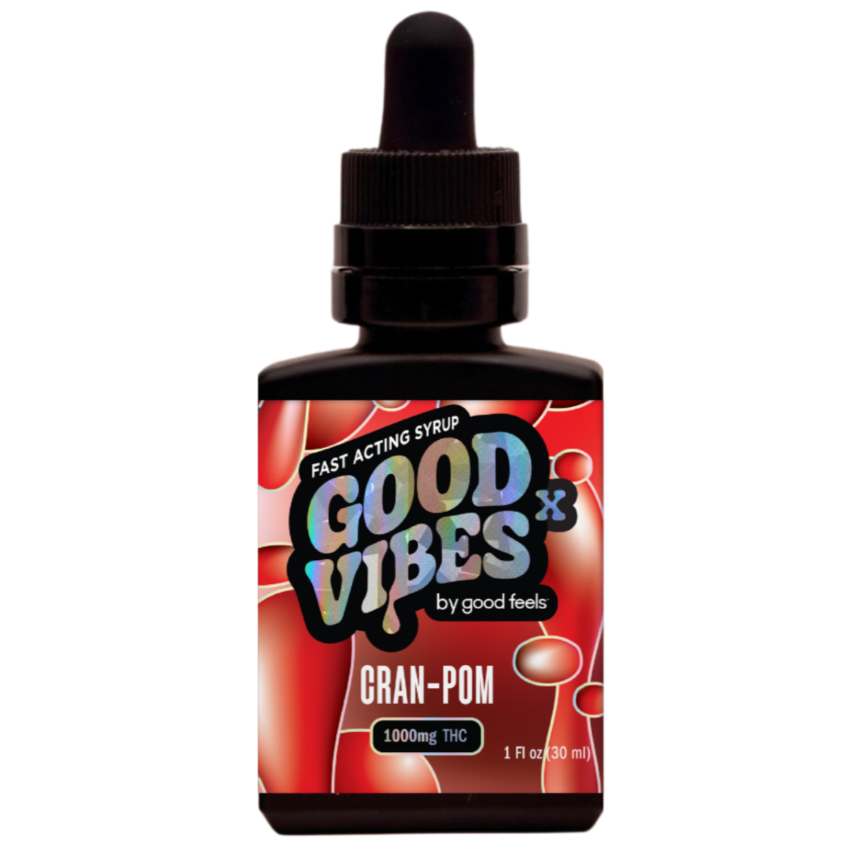 Photograph of product: Cran-Pom Fast Acting Syrup | 1000mg - Good Vibes