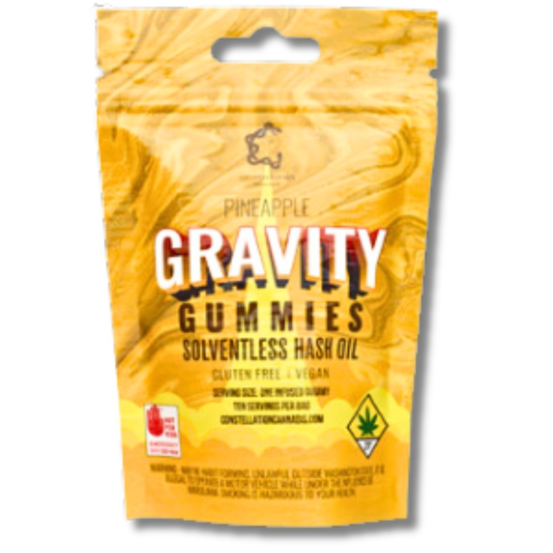 Photograph of product: 1:1:1 CBG/CBD/TH-oui Pineapple 10pk Full Spectrum Gummies (Gravity)
