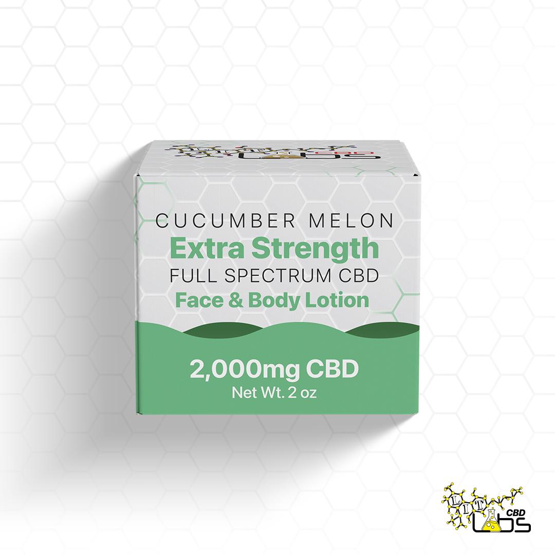 Photograph of product: Cucumber Melon | 2000MG CBD Face & Body Lotion