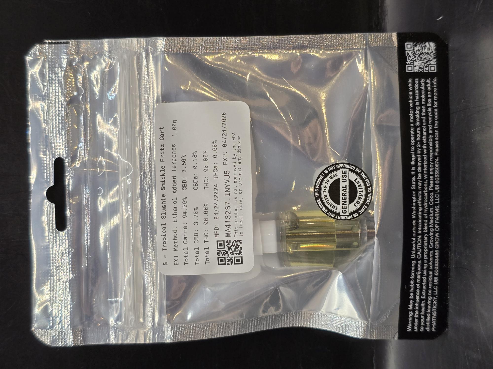 Photograph of product: Snickle Fritz - Cartridge - Tropical Slushie